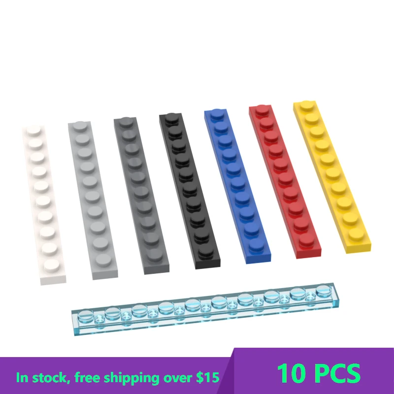 

10PCS Bricks Compatible Assembles Particles 4477 1x10 For Building Blocks Classic Brand DIY Educational High-Tech Spare Toys