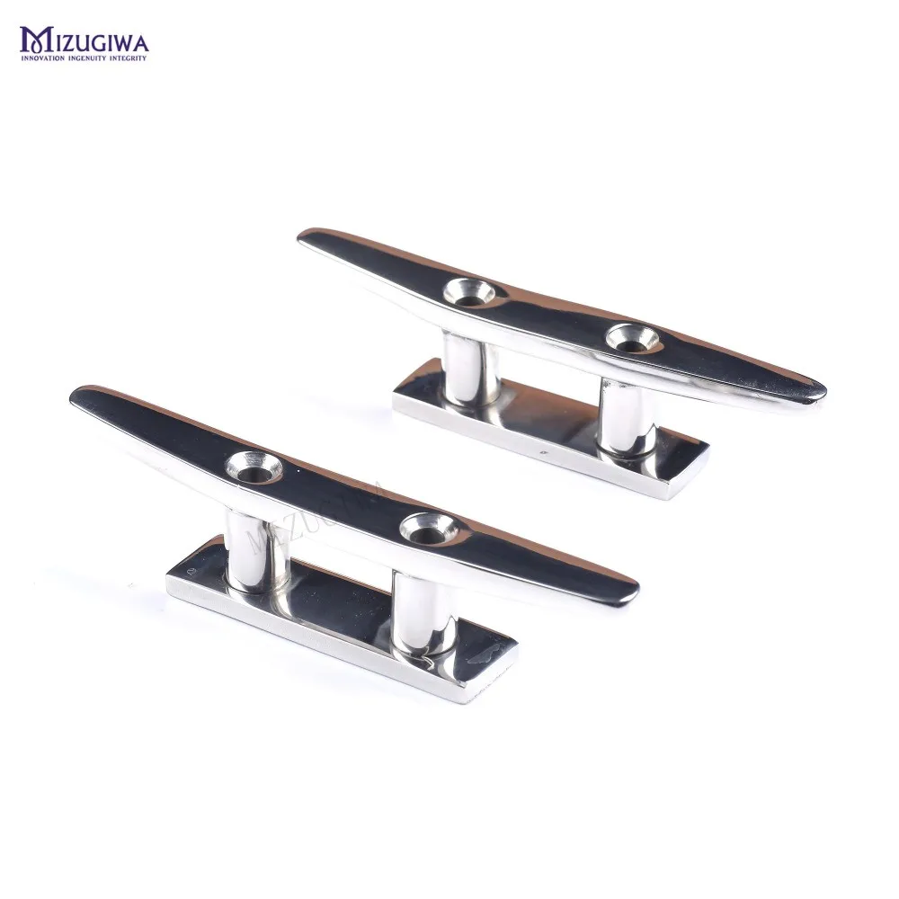 

4-дюймовые лодочные док-станции, плоские, с низким верхом и 2 отверстиями, 316 фигура из нержавеющей стали морского класса, стандартное Креплен...