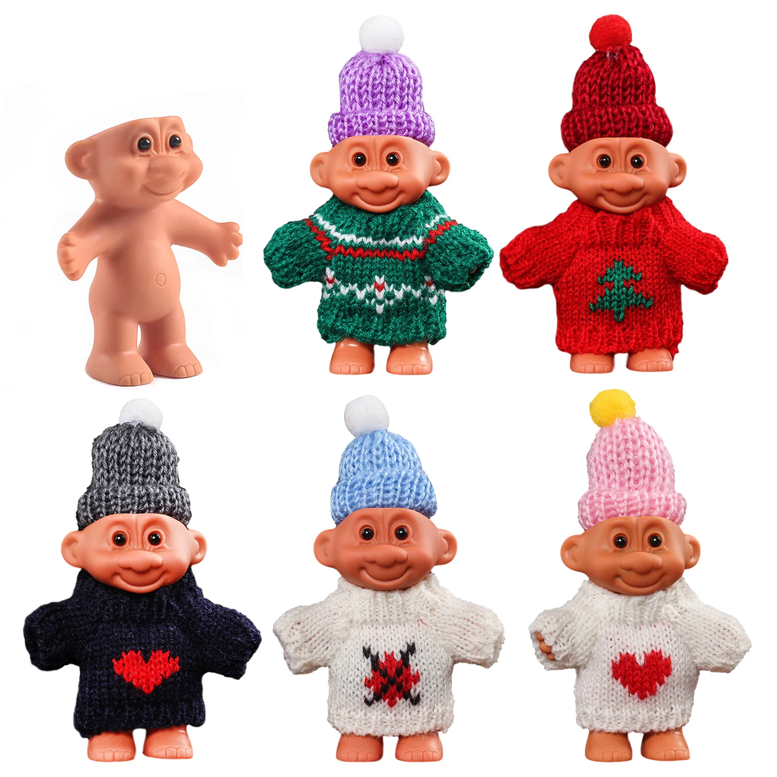 Case Protective Silicone Case Funny Trolls With Cloth Lighte
