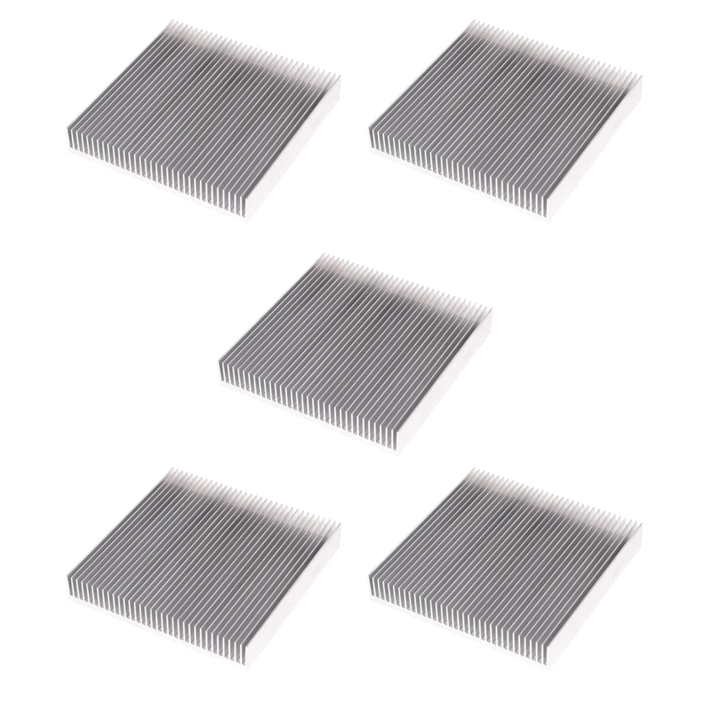 

5PCS High Power LED aluminum Heatsink Module 90x90x15mm Silver Tone Color