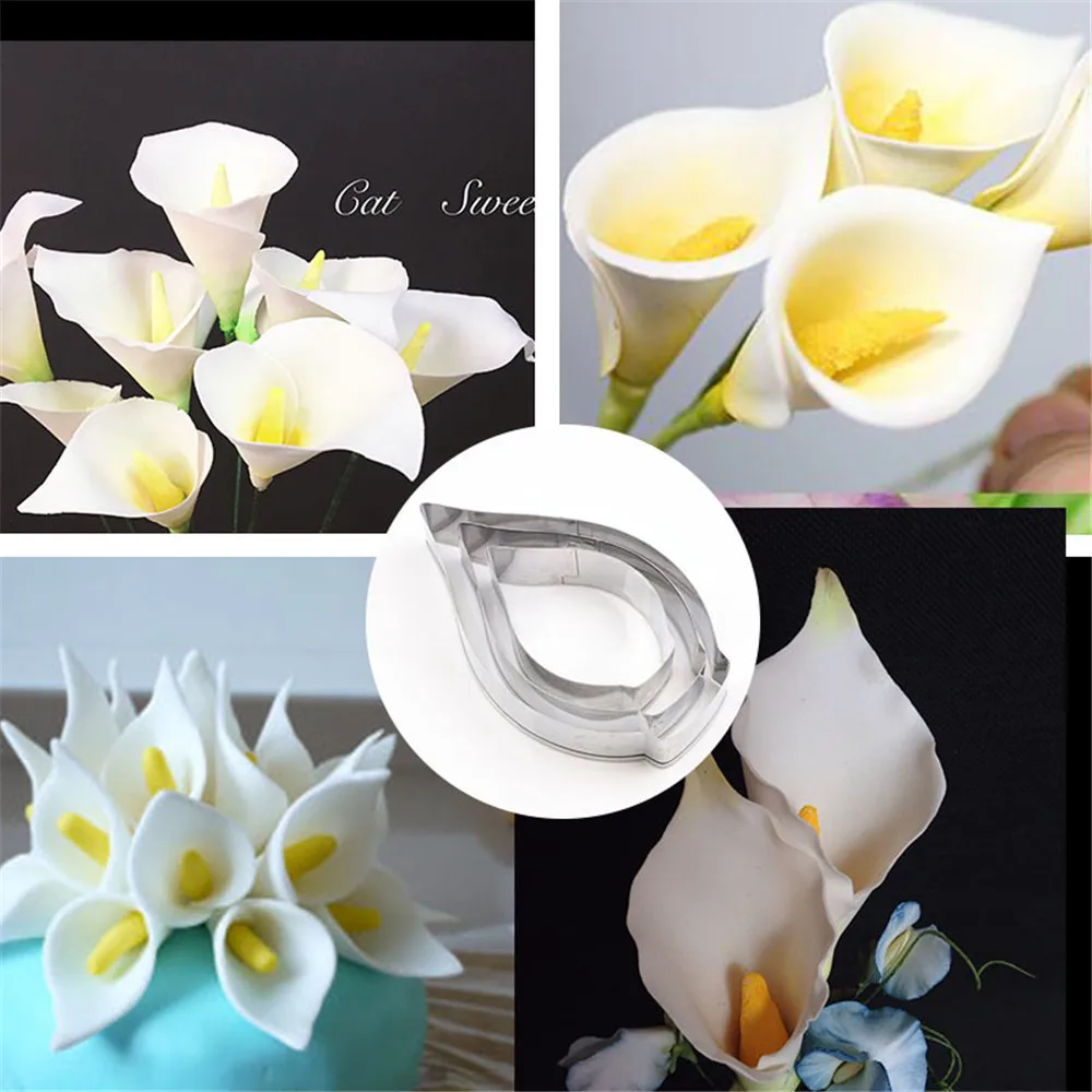 Форма для выпечки Calla Lily форма лепестковая британского сахарного цветка резак