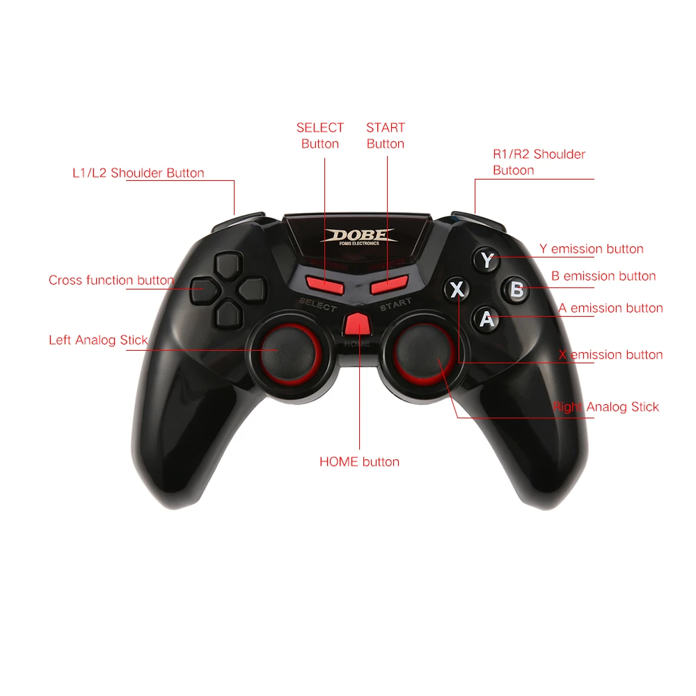 Беспроводной Bluetooth геймпад игровой контроллер джойстик с держателем для