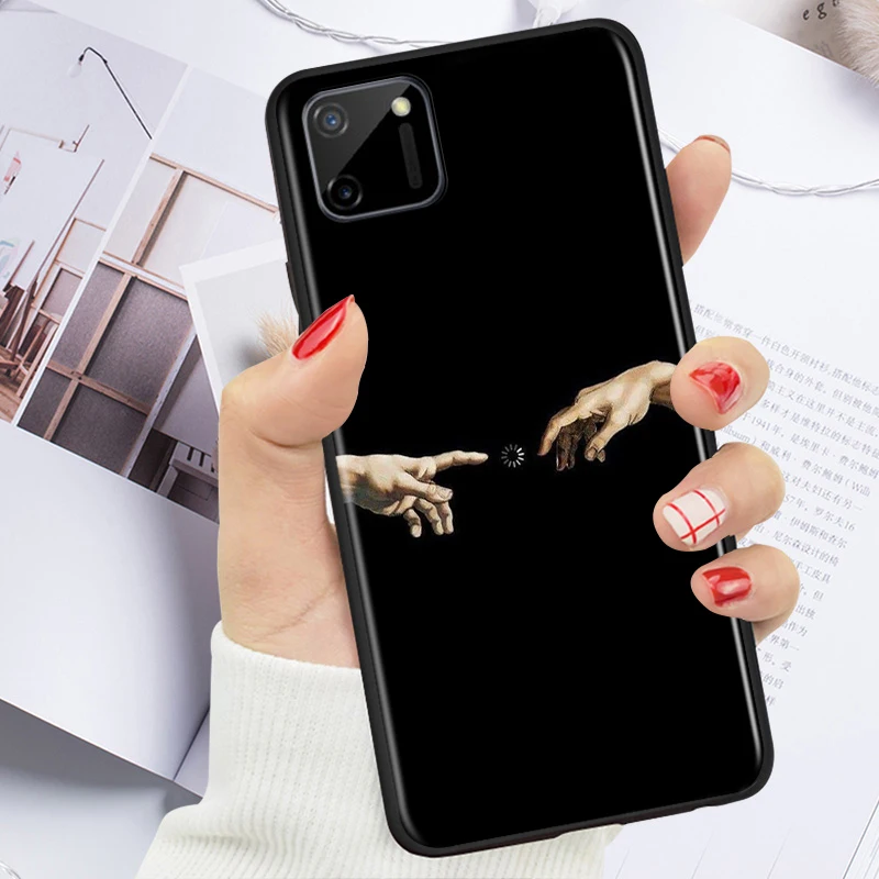 

Paintings the birth of venus Shockproof Cover for OPPO Realme7 7i 6 5 3 2 Pro C1 C2 Black Phone Case Soft Fundas Coque Capa