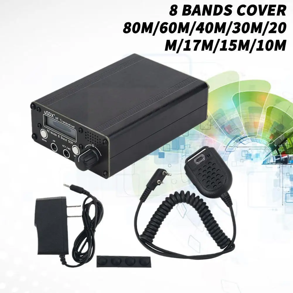 

USDX + HF трансивер короткая волна QRP SSB/приемопередатчик непрерывного действия USDX 3 Вт-5 Вт все 8 полос версия обновленный режим O0V7