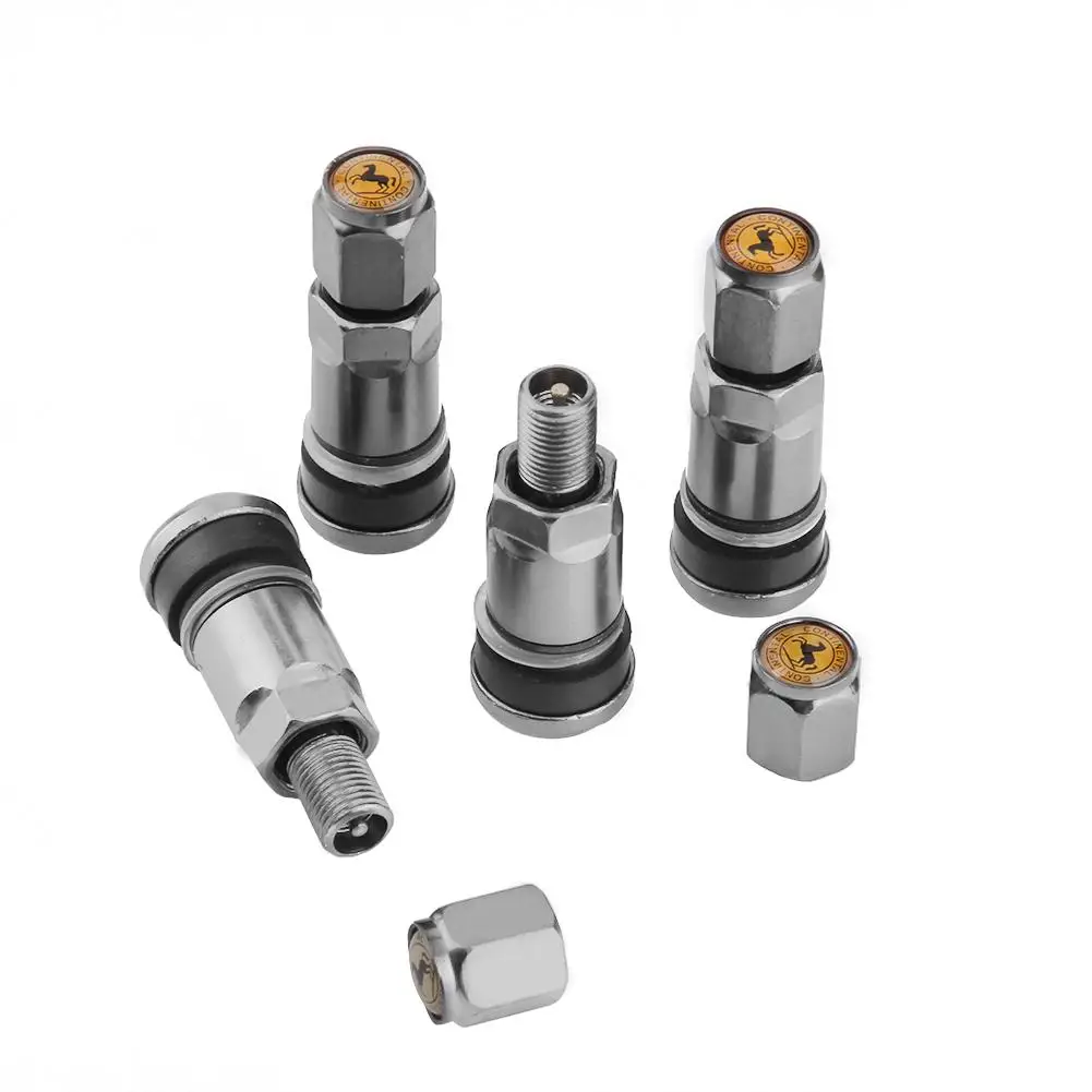 

4pcs Car Tubeless Tyre Valve Stems Caps Aluminum Alloy Tire Air Valve Stems