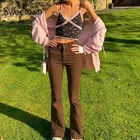 Джинсы женские с расклешенными штанинами, со средней посадкой