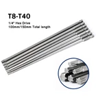 1 шт. магнитные Биты для отвертки 100 мм 150 мм T8 T10 T15 T20 T25 T27 T30 T40 электрические шестигранные отвертки Torx 14 дюйма