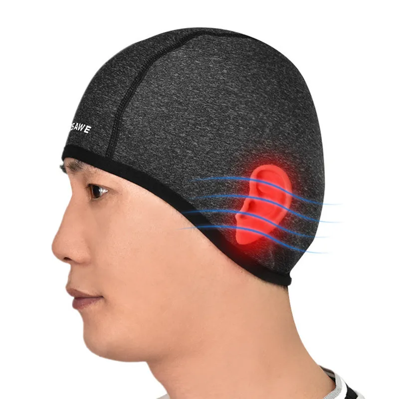 Winter Cycling Cap for Men Waterproof Windproof Sport Skull Caps Warm Thermal Fleece Running Hat MTB Bike Motorcycle Headwear | Спорт и