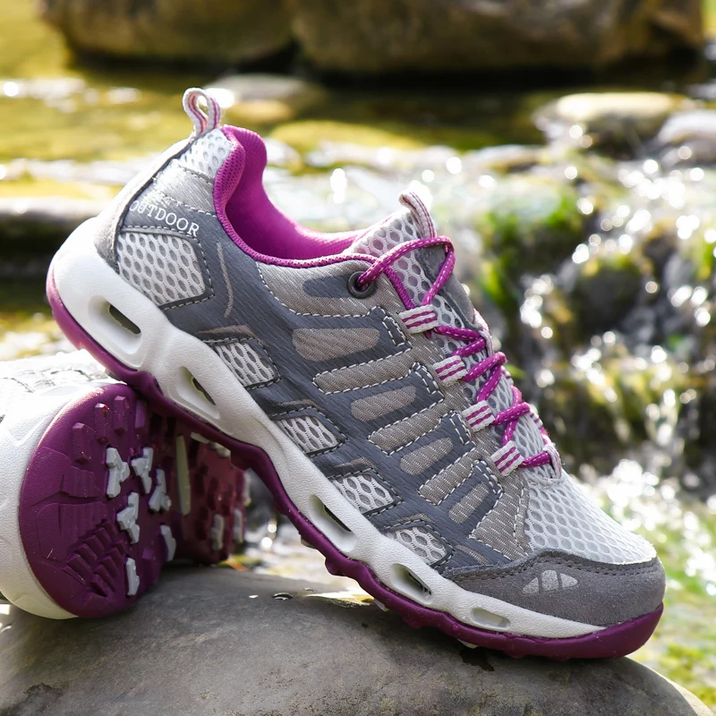 

Lovers Quick Dry Outdoor Camping Hiking Shoe Unisexs Breathable Tactical Waterproof Trekking Shoe Upstream Mens Sport Sneakers