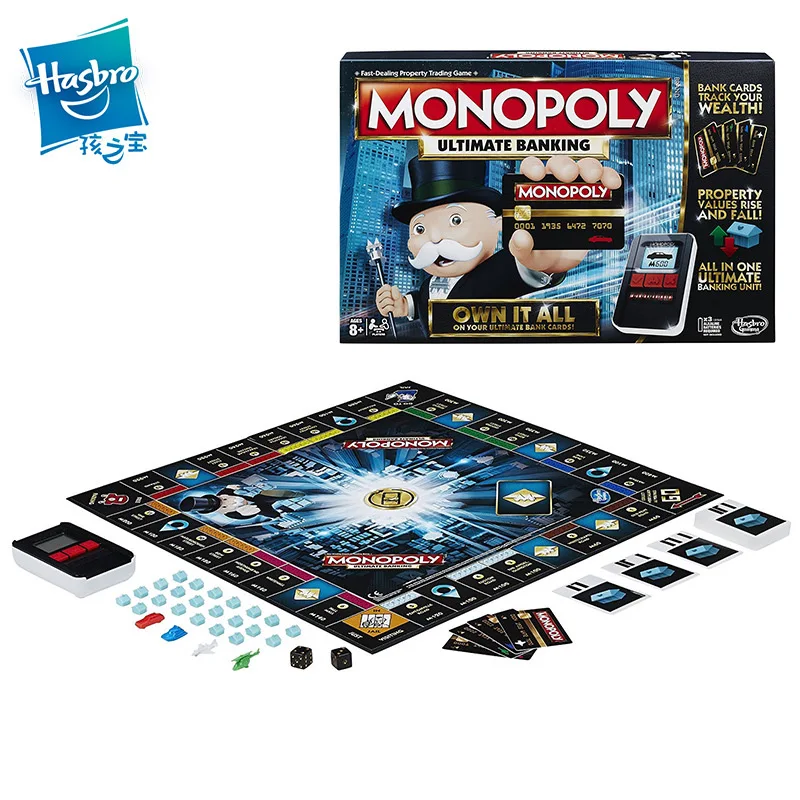 Hasbro Games Монополия электронный банковский апгрейд торговечерние взрослая семья