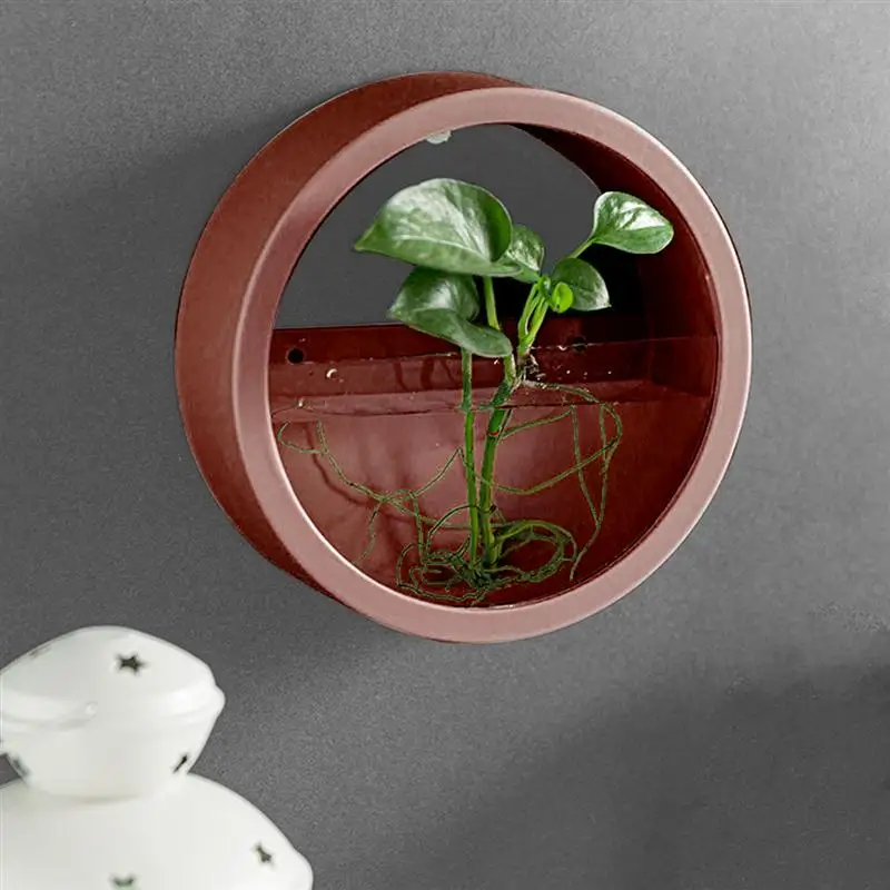 Модный Круглый настенный цветочный горшок креативная Цветочная корзина