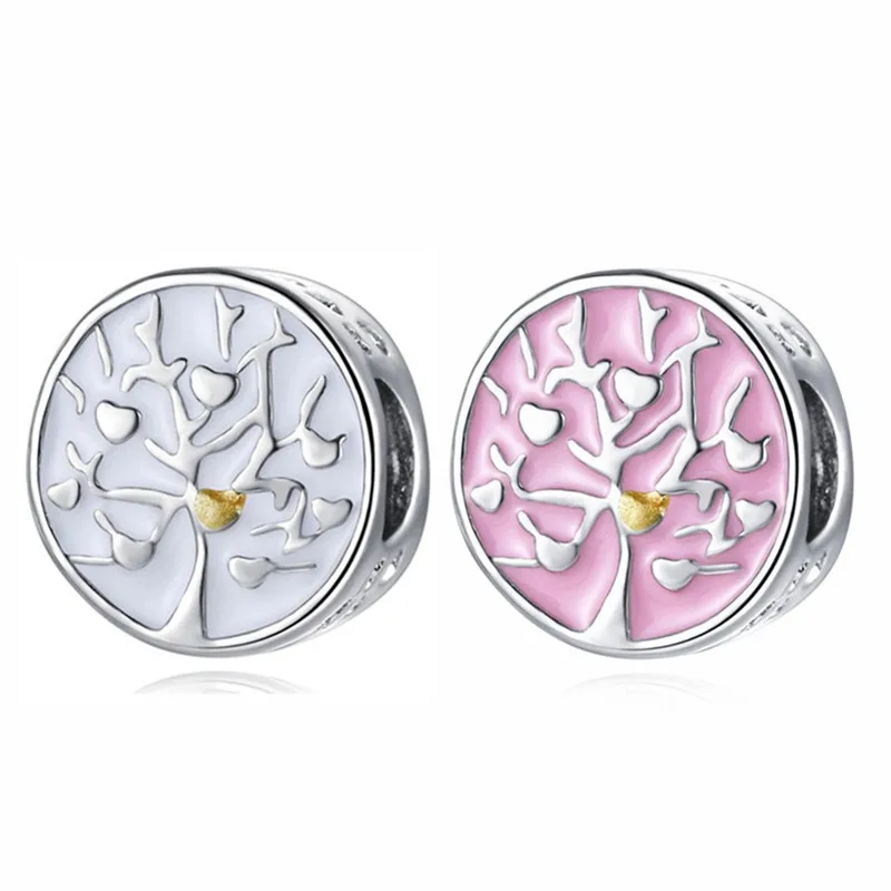 

1Pcs New Pretty Life Tree Pendant DIY Beads Suitable for Original Pandora Charm Bracelet Ladies Jewelry Making Gifts