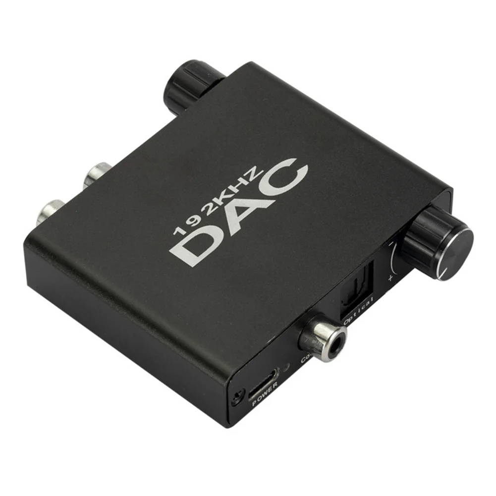 

Digital to Analog Stereo Jack Audio Adapter Audio Converter Optical Toslink Coaxial Signal DAC Amplifier