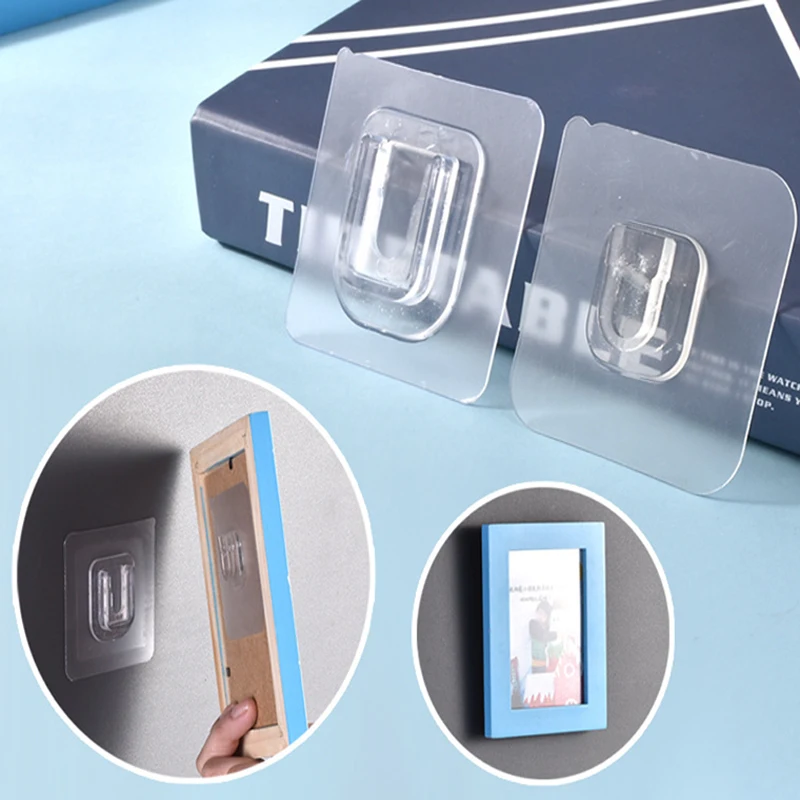 

40Set Double-sided Adhesive Wall Hooks Wall Hook Hanger Strong Transparent Suction Cup Sucker Wall Storage Holder For Bathroom