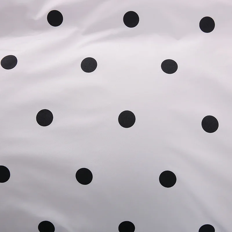 Комплект постельного белья для девочек комплект белого и черного цвета с принтом