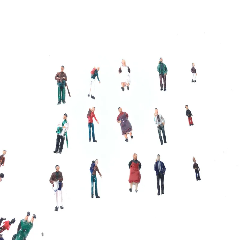 100 шт./лот архитектура мини пластиковая модель 2 см Хо постоянного фигуру и