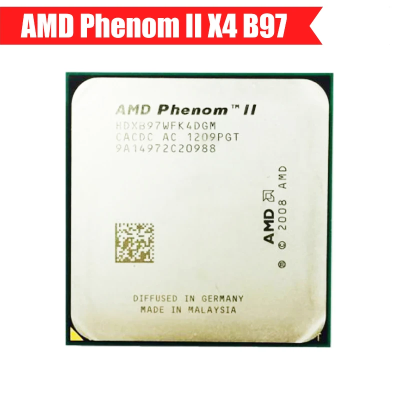 

AMD Phenom II X4 B97 Processor 3.2GHz/HDXB97WFK4DGM/AM2+&AM3/938pin/95W/6M Desktop CPU