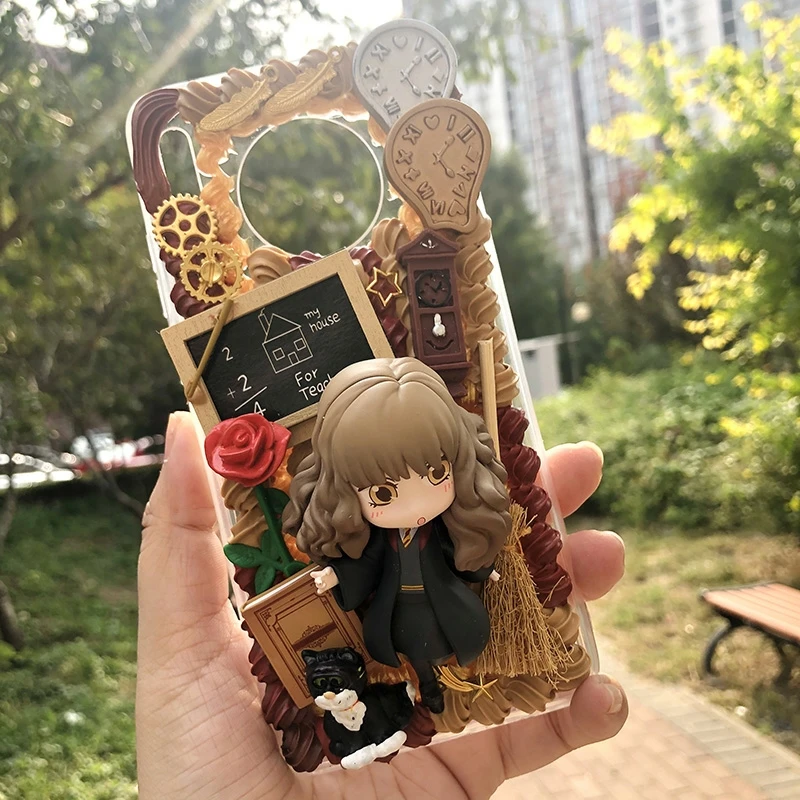 Чехол ручной работы для iPhone 13 pro max Kawaii Magic Girl iP11 12 mini индивидуальный чехол телефона
