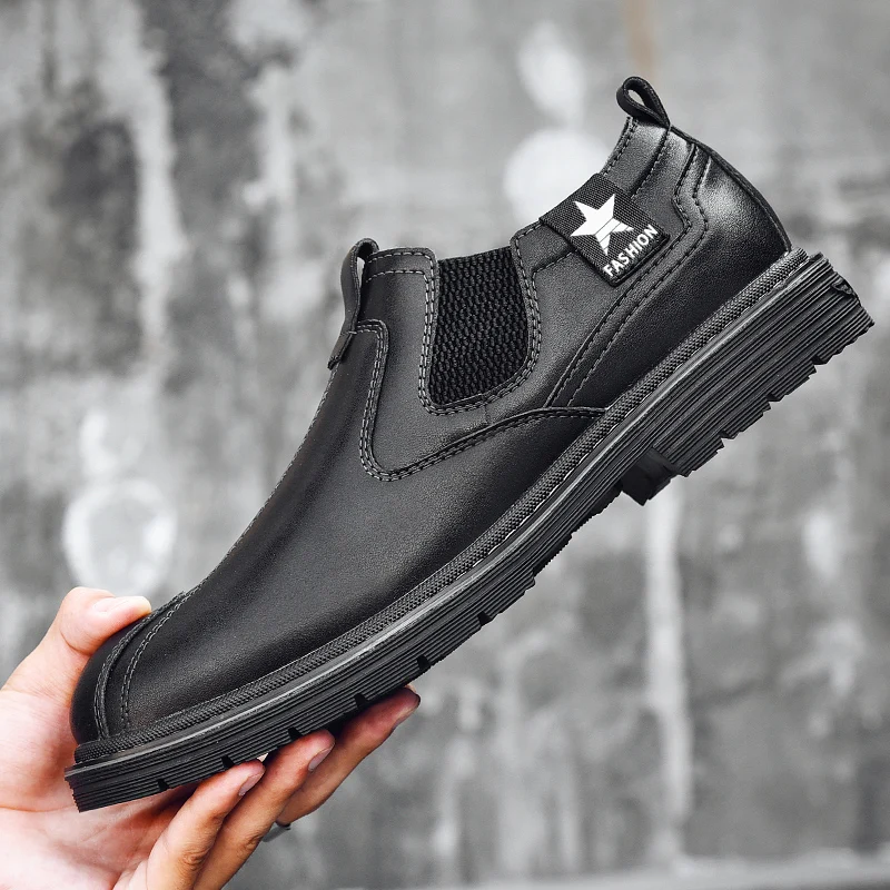 Men Loafers Leather Casual Shoes Men Moccasin Footwear Flat Peas Shoes Driving Boat Shoes Male Classical Summer%09825