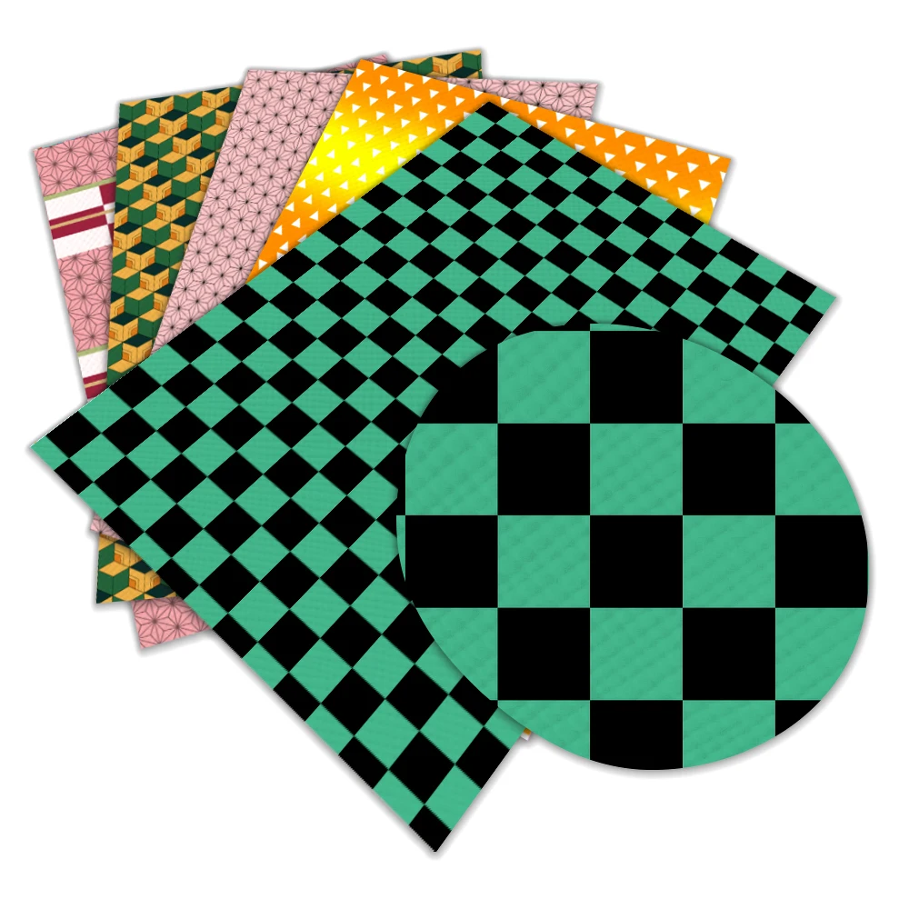 1 шт., лист из искусственной кожи с японским мультяшным рисунком, 30x136 см