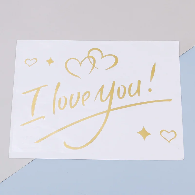 1 Piece Diy Balloon Sticker Red I Love You Bobo Transparent Wedding Valentine's Day Birthday Party Decoration | Дом и сад