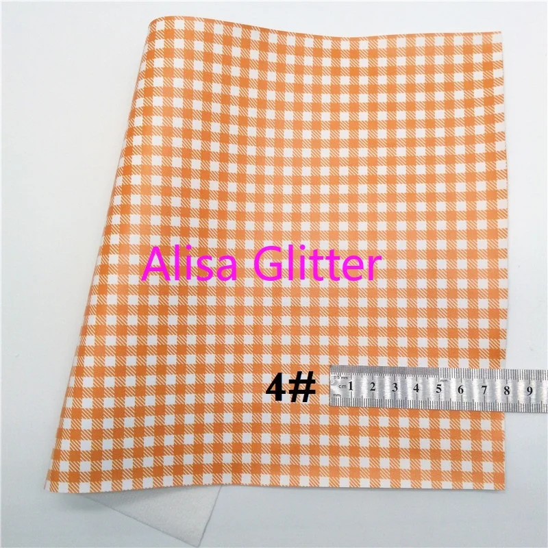 1 шт. блестящая оранжевая ткань из искусственной кожи 21 х29 см | Дом и сад