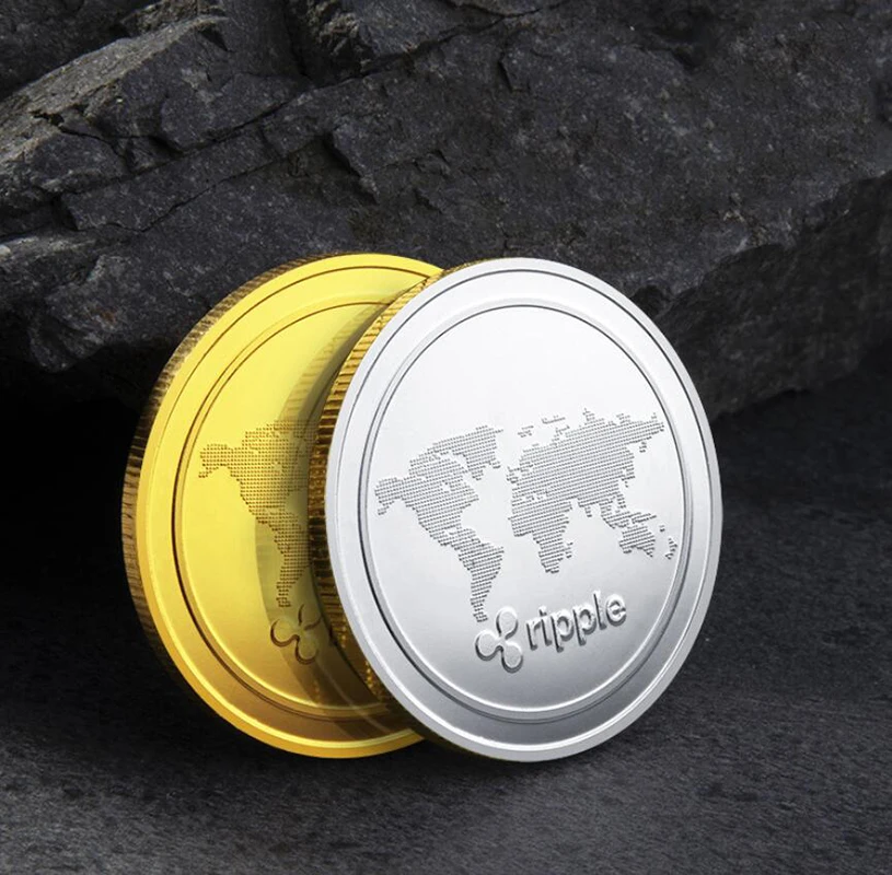 Монета ряби коллекция юбилейных монет XRP криптосувенир золотые украшения для