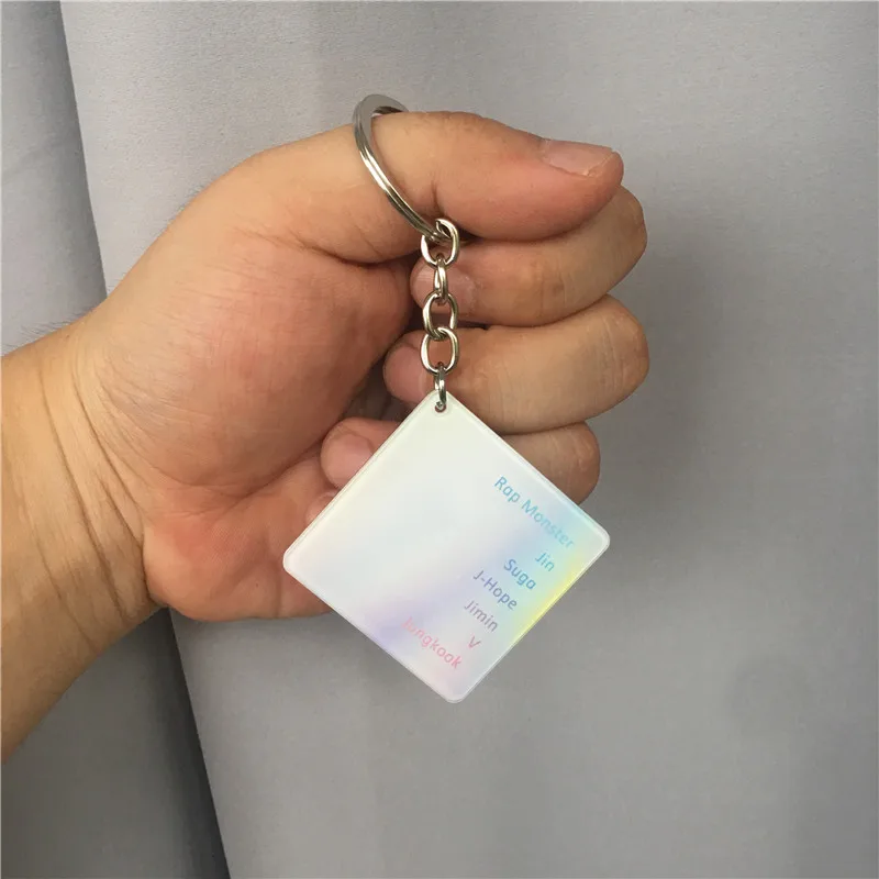 KPOP LOVE YOURSELF ответ оторвать ее JIMIN SUGA J-HOPE JUNGKOOK RM брелок для телефона Подставка держатель лазерный брелок для ключей сумка Подвеска