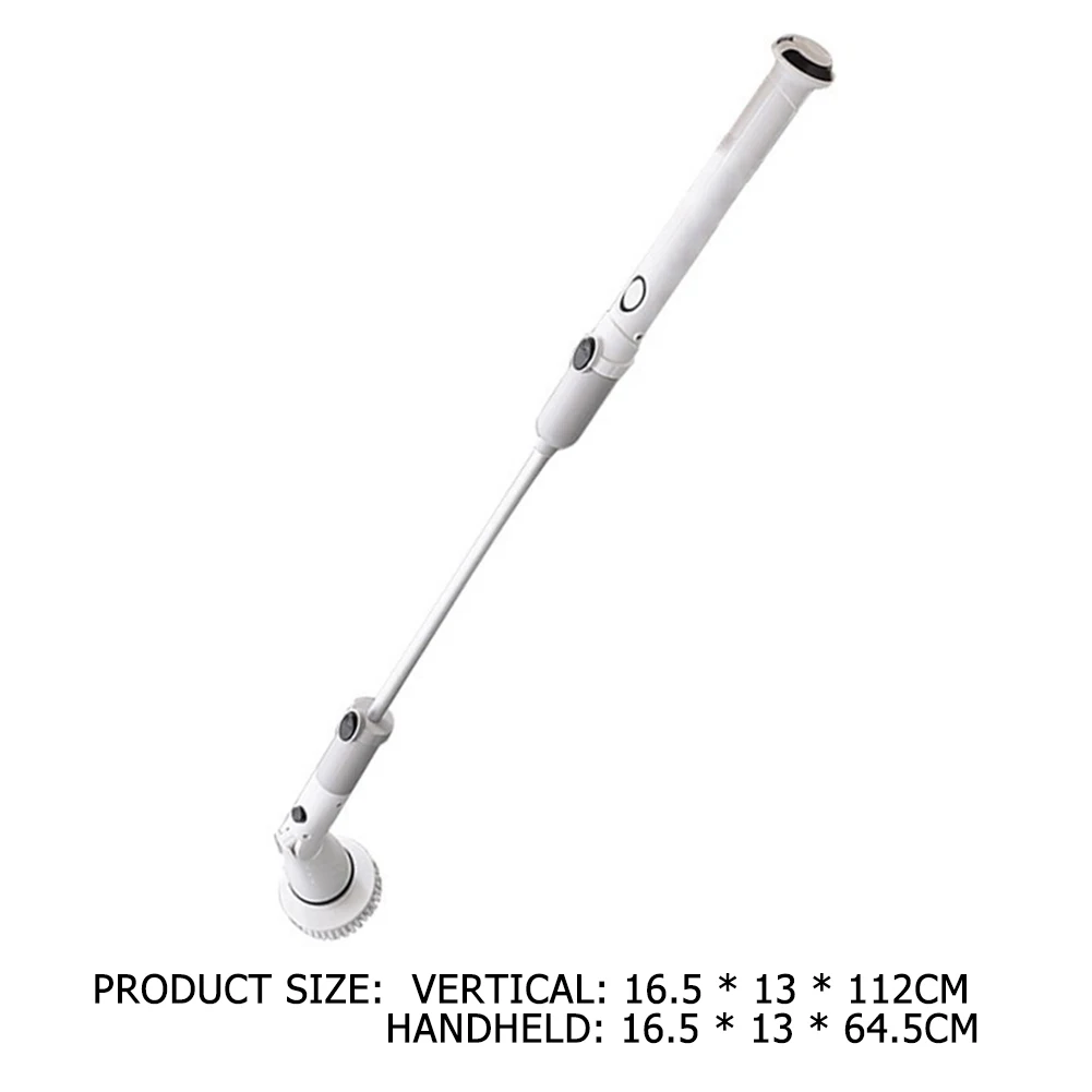 

Electric Cleaning Turbo Scrub Brush Waterproof Cleaner Charging Rotating Scrubber Cleaning Brush Bathroom Cleaning Tools Set