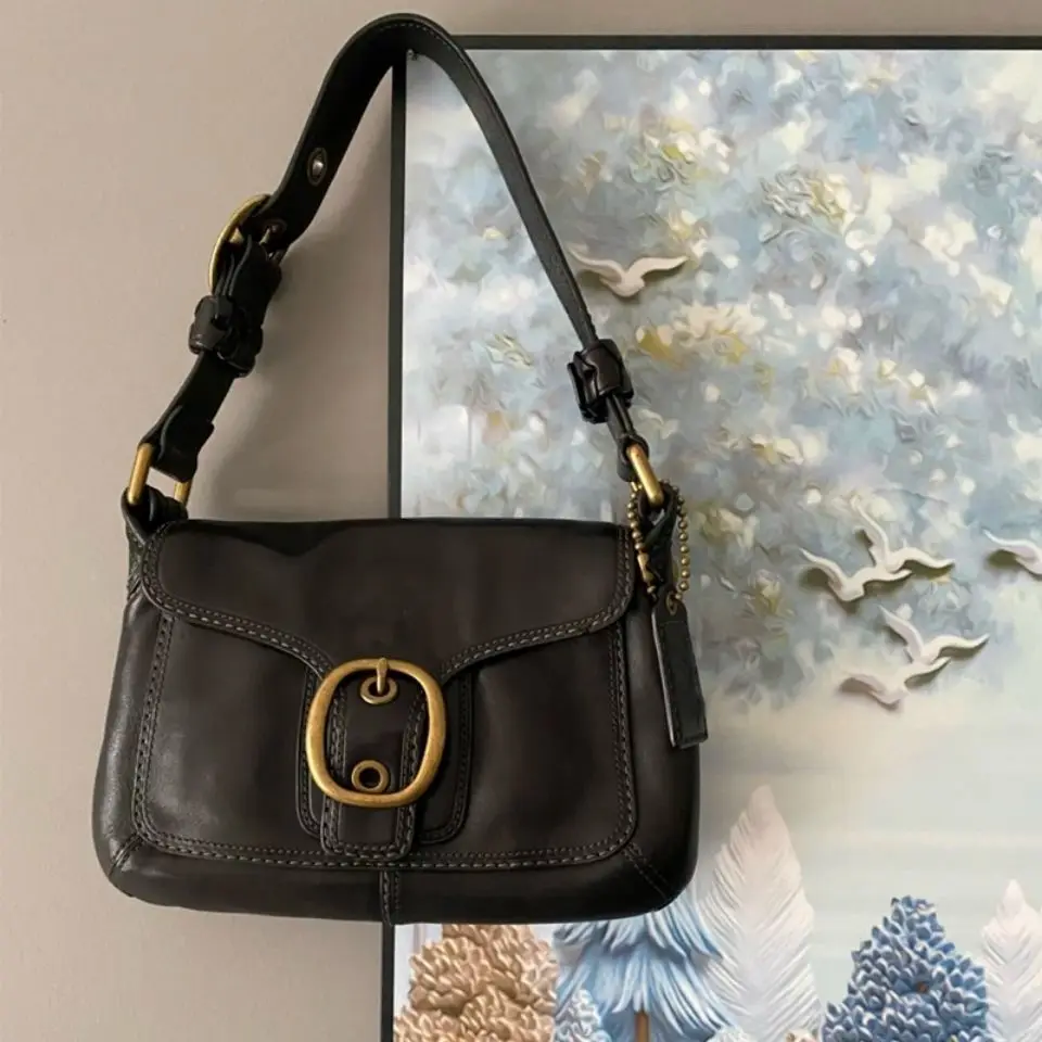 

Shoulder Bags Crossbody Bags for Women Designer Saddle Women Bag Handbag Purse PU Leather Fashion All-match Simple Solid Color