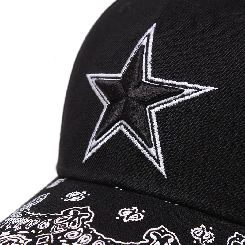 

2020 spring and summer new star embroidered baseball cap for men women hat hip-hop hat outdoor wild casual running cap
