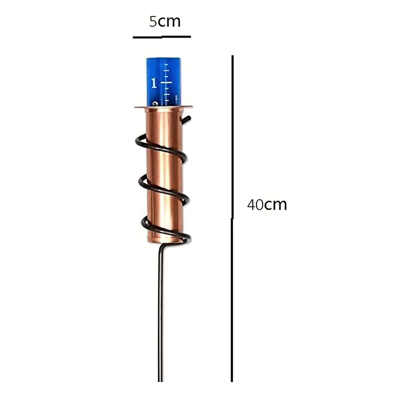 

40# Garden Yard Rain Gauge-Copper Rain Gauge Accurate Floating Rain Gauge For Lawn Gardens And Landscapes Garden Decoration