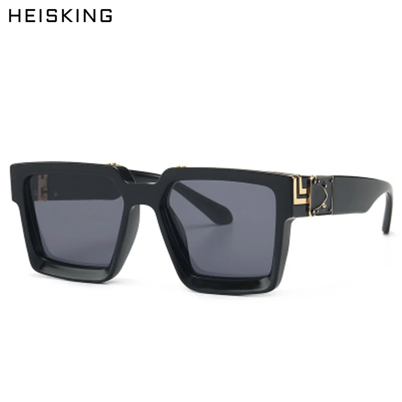 

HEISKING New Style Luxury Fashion Sunglasses Men Women Vintage Oversized Sunglasses Square Brand Design Oculos De Sol Female