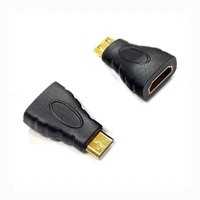 2 pieces mini hdtv male to female adapter high quality gold plated converter hdmi compatible for hdtv 1080p
