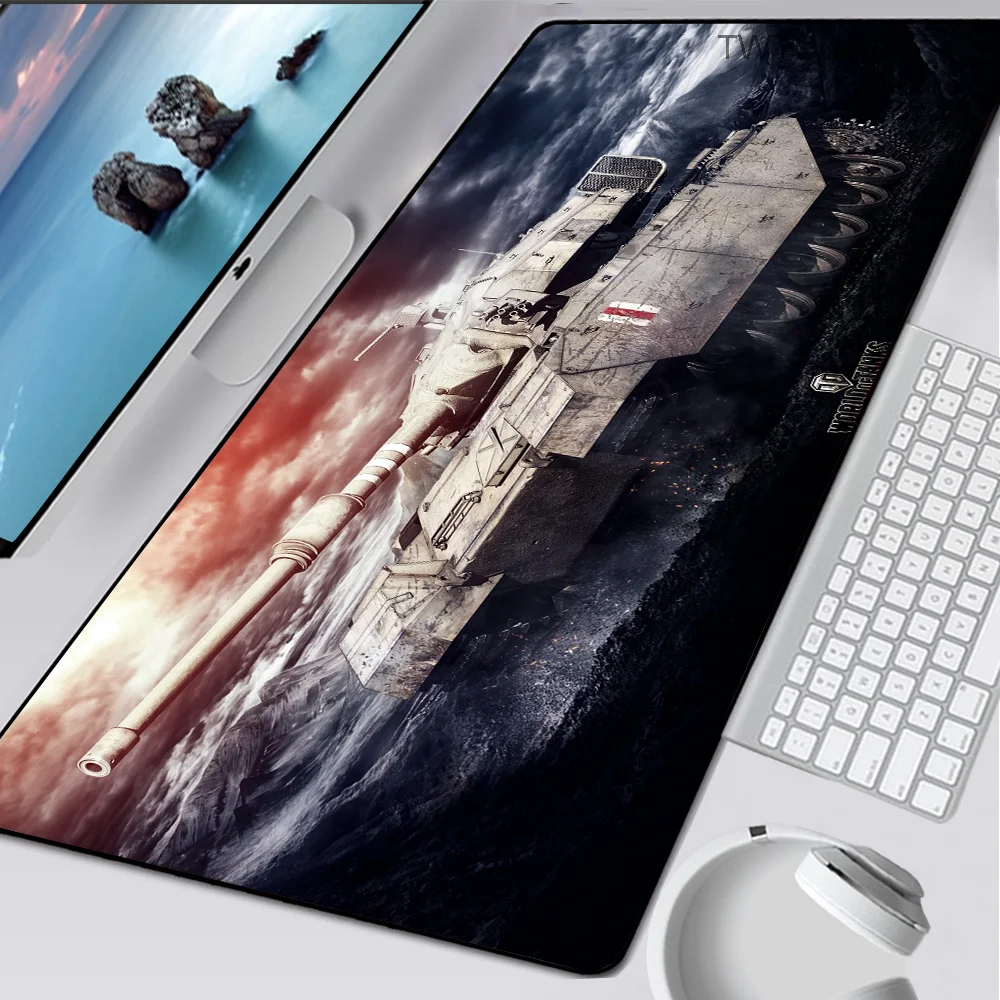 Большой игровой коврик для мыши World of Tanks с фиксируемыми краями размер XXL