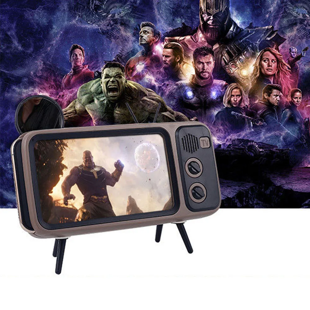 Портативный Новый Ретро ТВ смартфон кронштейн карты Bluetooth динамик открытый