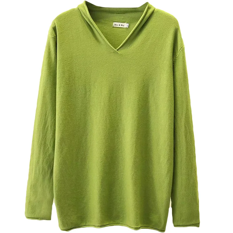 Женские повседневные свободные свитера размера плюс вязаные пуловеры с длинным