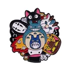 Аниме брошь в виде алкогольных напитков, эмалированная брошь в виде Тоторо мигасаки Хаяо из фильма, значок