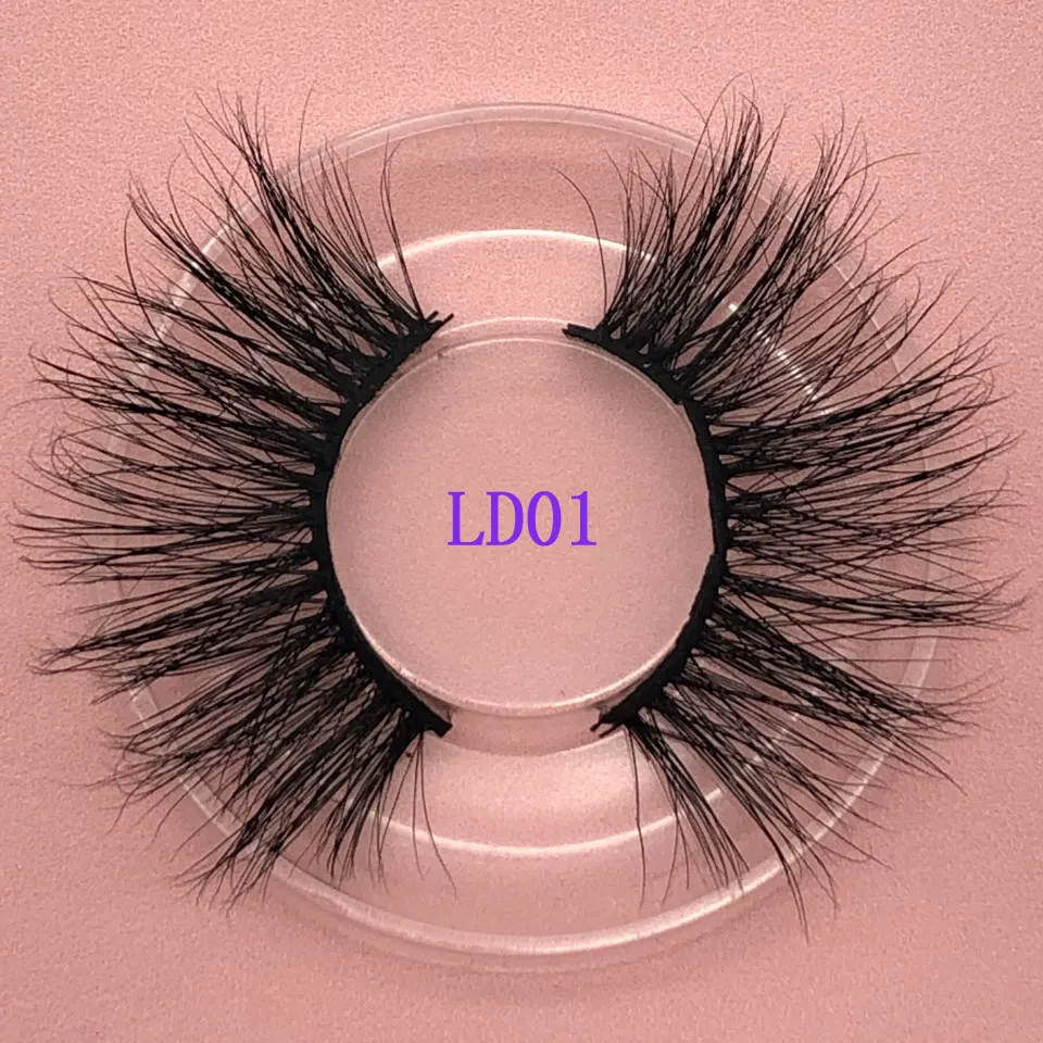 

3D норковые ресницы для макияжа, толстые норковые ресницы, драматические 25 мм норковые ресницы, индивидуальная упаковочная коробка, 100% без ж...