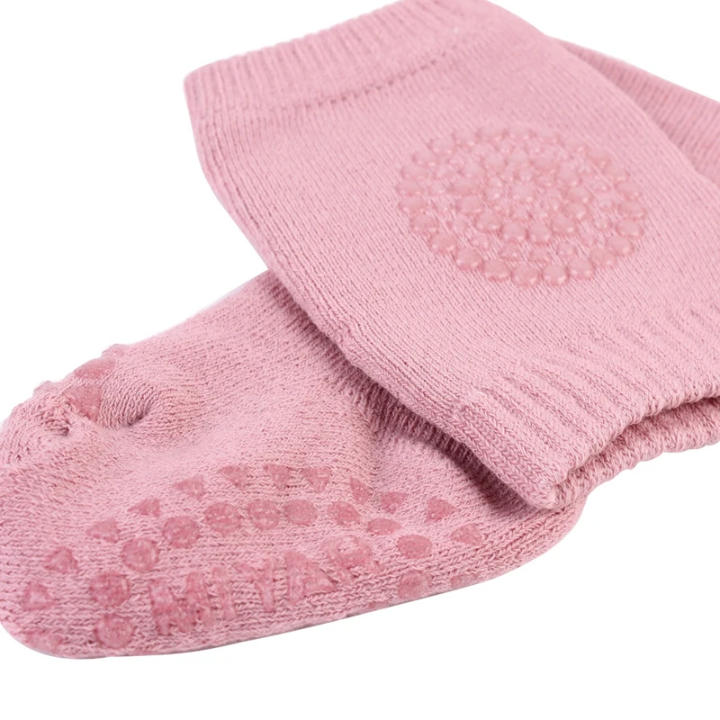 

1Set Baby Socks And Knee Pads Kids Safety Crawling Elbow Cushion Infant Toddlers Baby Warmer Knee Support Protector Baby Kneecap