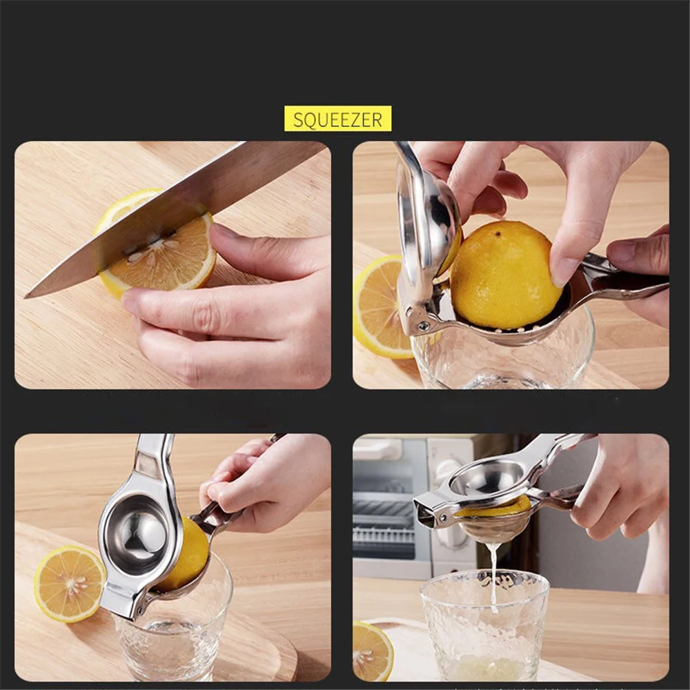 

Stainless steel manual juicer squeezing lemon juice artifact hand pressure orange clip mini kitchen gadget