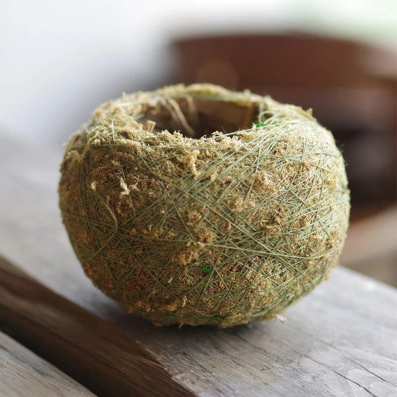 

Pastoral Style Moss Ball With Plants To Make Moss Bonsai A Small Flower Pot With Personality Natural Home Decoration Accessories