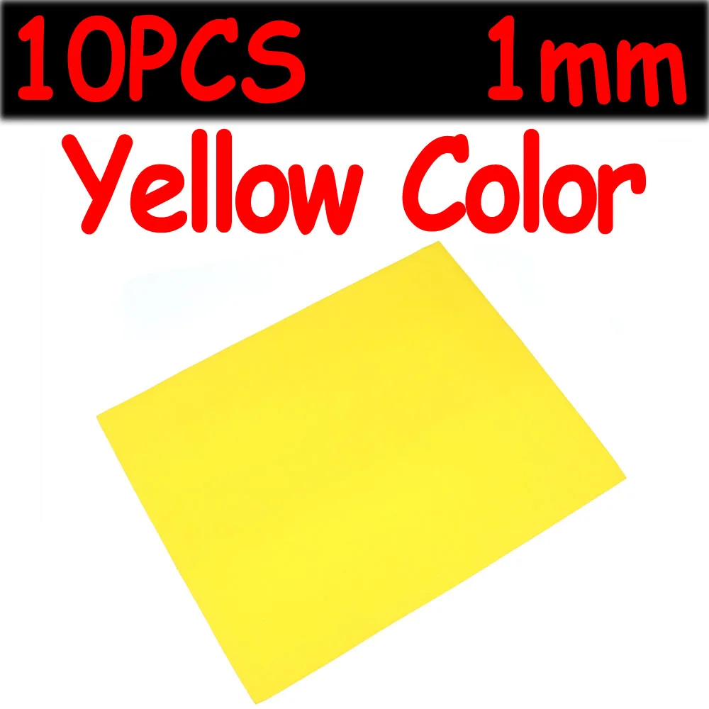 10PCS 1mm Yellow Wifreo 10 шт. 24 см X 18 см тонкий брезент на палатку мягкая пена 1 мм муха связывание и материалы для рукоделия хопперы муравьи и жуки мухи Материалы корпуса - Цвет: 10PCS 1mm Yellow