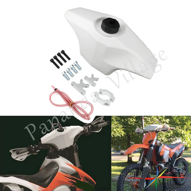 Мотоциклетный вспомогательный топливный бак на руль 7/8 дюйма 1 1/8 для Honda CRF Yamaha YZ