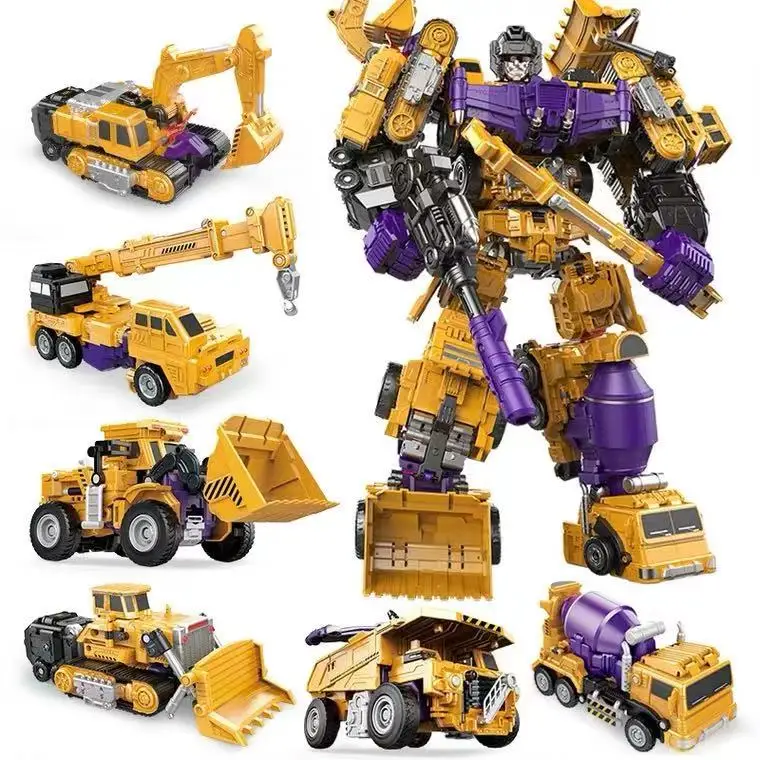 NBK девастатор 6 в 1 наборы бульдозер Bonecrusher GT KO игрушка-трансформер | Игрушки и