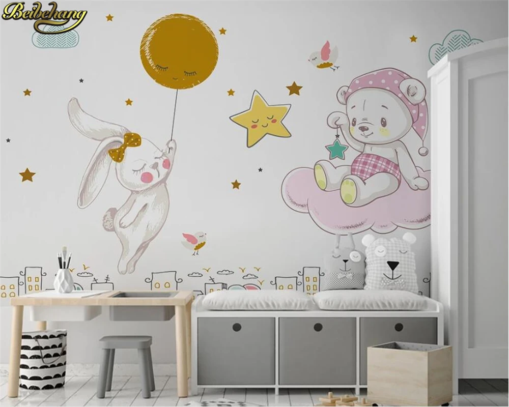 3d обои скандинавский минималистичный рисунок рисованная мультяшная фантазия