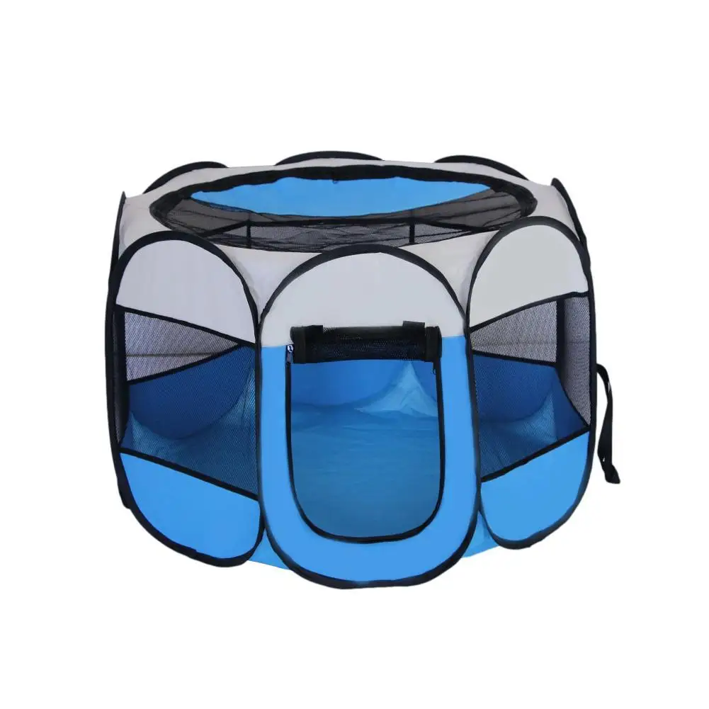 

Portable 600D Oxford Folding Pet Tent Dog House Cage Kennel Crate Puppy Octagon Playpen Cat Operation Easy Fence V9F8