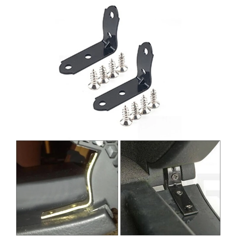 

Glove Box Repair Kit for A4 B6 B7 S4 RS4 8E Black Replacement DIY Lid Hinge