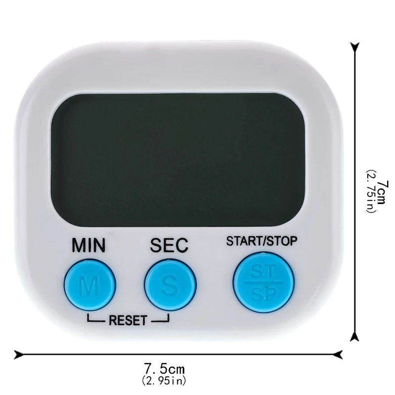 1pc magnetic digital kitchen cooking timer multi use electronic countdown timer clock backing stand lcd display with loud alarm free global shipping