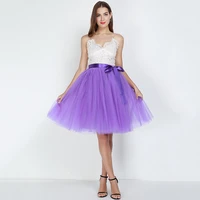 fashion empile tulle skirt pleated tutu skirts women petticoat bridesmaids sweet party midi short ball gown saias jupe